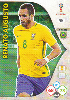 Renato Augusto Brazil Panini 2018 World Cup #49